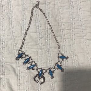 Faux turquoise sarah cov necklace